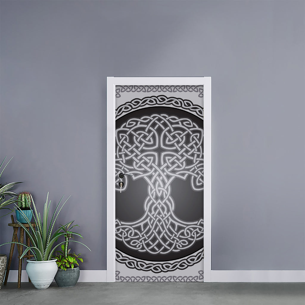 Celtic Knot Tree Of Life Print Door Sticker