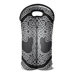 Celtic Knot Tree Of Life Print Double Neoprene Wine Tote