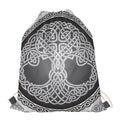Celtic Knot Tree Of Life Print Drawstring Bag