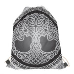 Celtic Knot Tree Of Life Print Drawstring Bag