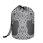 Celtic Knot Tree Of Life Print Drawstring Makeup Bag
