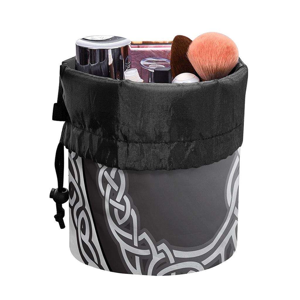 Celtic Knot Tree Of Life Print Drawstring Makeup Bag