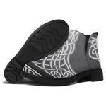 Celtic Knot Tree Of Life Print Flat Ankle Boots