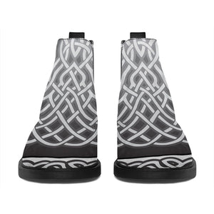 Celtic Knot Tree Of Life Print Flat Ankle Boots