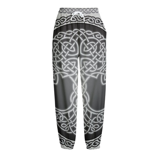 Celtic Knot Tree Of Life Print Fleece Lined Knit Pants