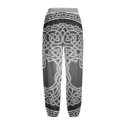Celtic Knot Tree Of Life Print Fleece Lined Knit Pants