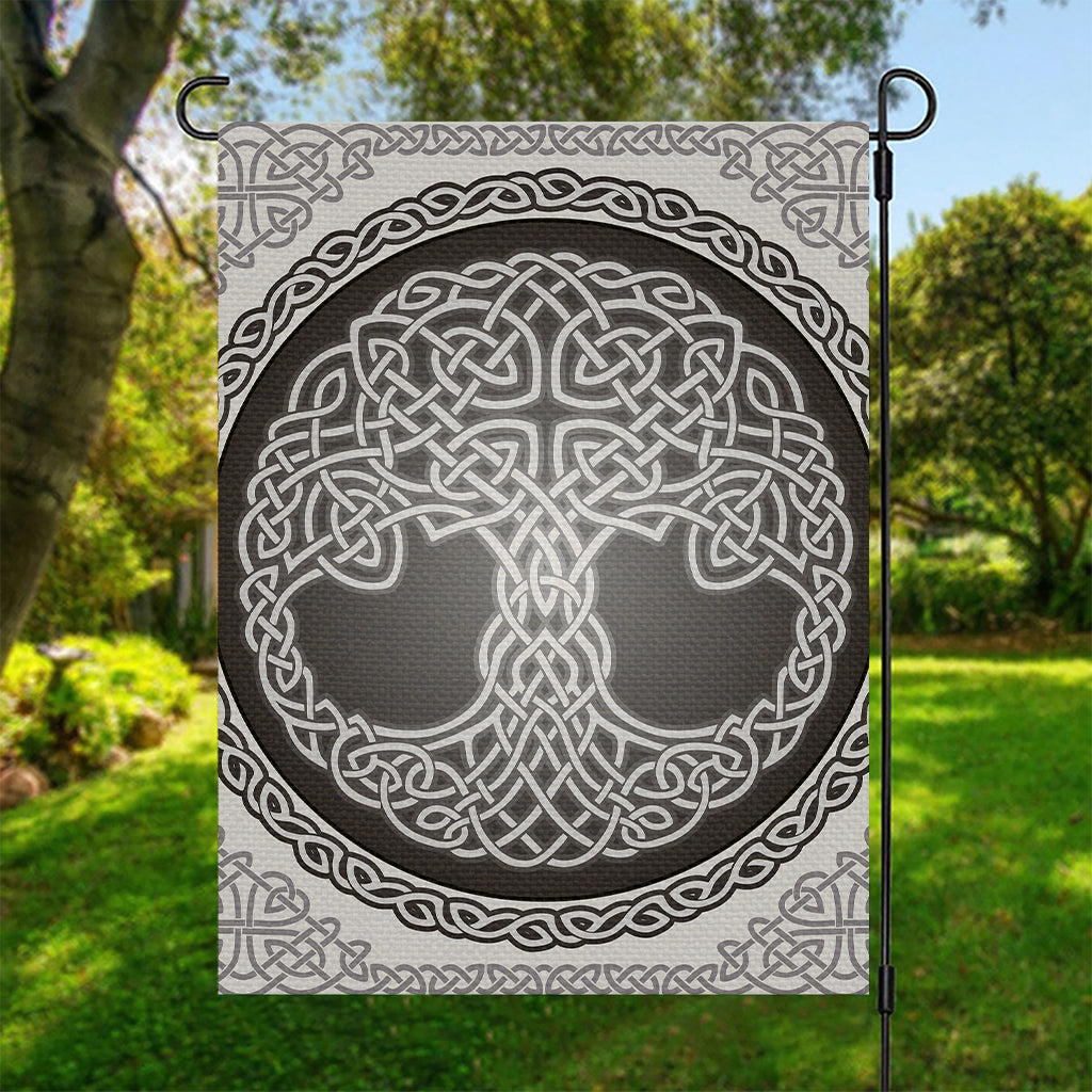 Celtic Knot Tree Of Life Print Garden Flag