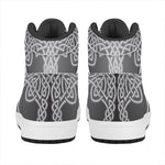 Celtic Knot Tree Of Life Print High Top Leather Sneakers