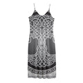 Celtic Knot Tree Of Life Print Jersey Midi Cami Dress