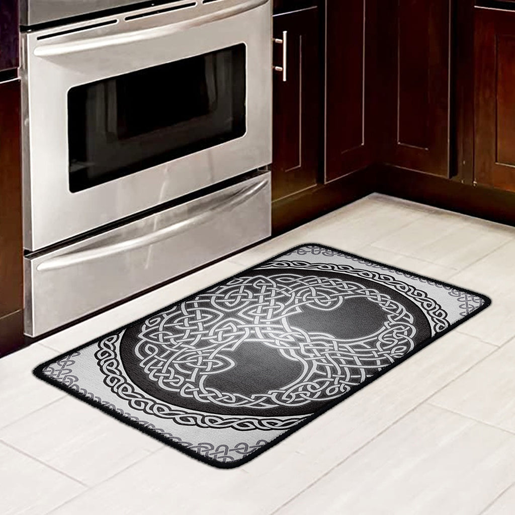Celtic Knot Tree Of Life Print Kitchen Mat