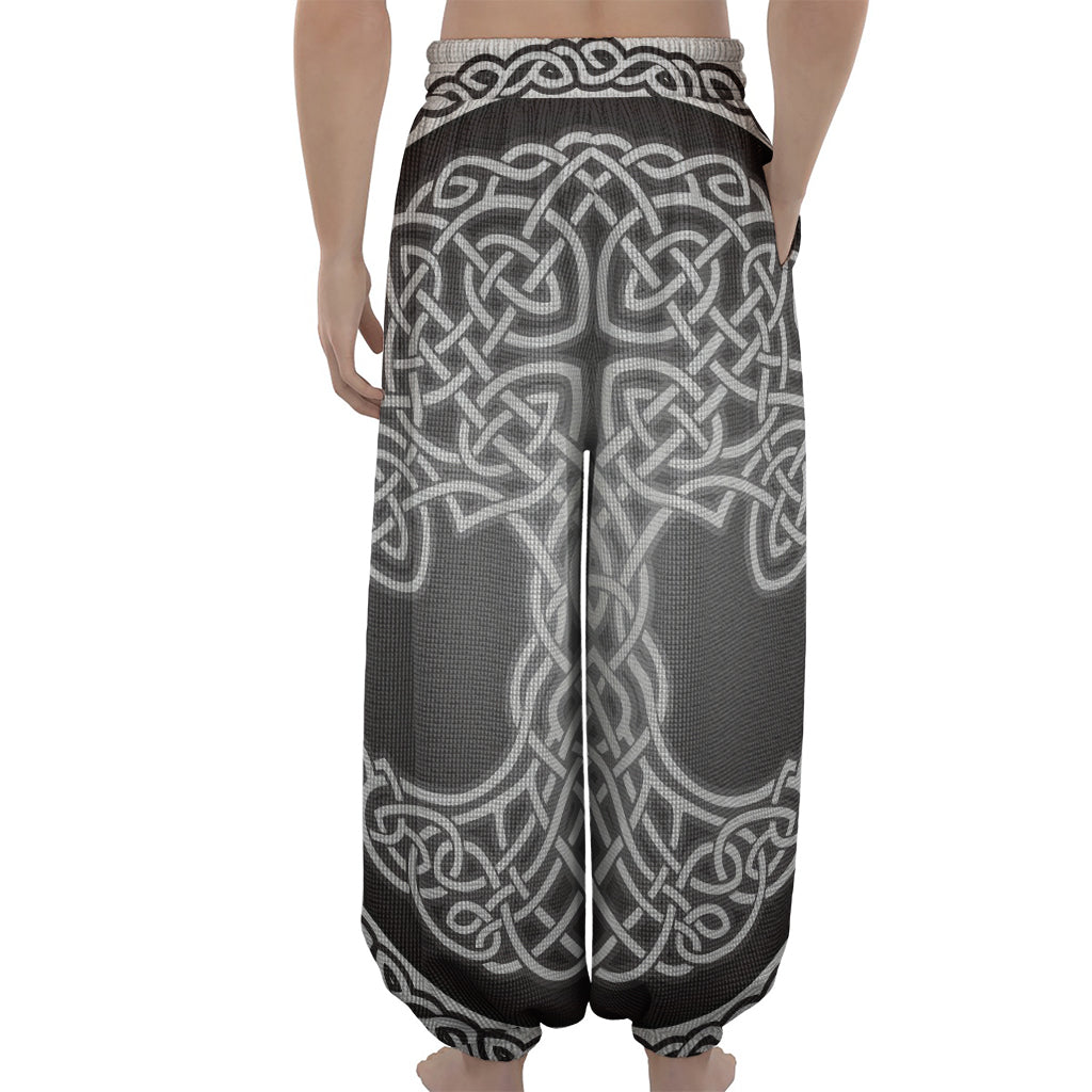 Celtic Knot Tree Of Life Print Lantern Pants