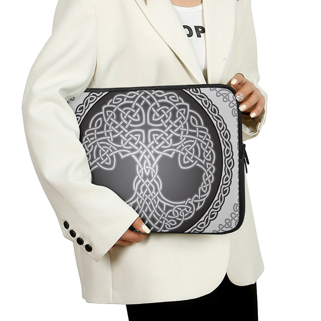 Celtic Knot Tree Of Life Print Laptop Sleeve