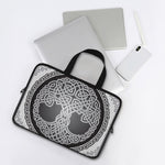 Celtic Knot Tree Of Life Print Laptop Sleeve With Handle