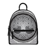 Celtic Knot Tree Of Life Print Leather Backpack