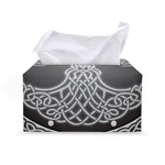 Celtic Knot Tree Of Life Print Leather Tissue Box Cover