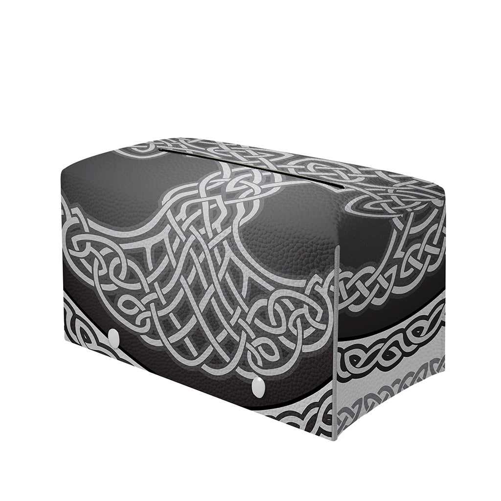 Celtic Knot Tree Of Life Print Leather Tissue Box Cover