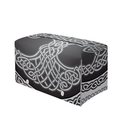 Celtic Knot Tree Of Life Print Leather Tissue Box Cover