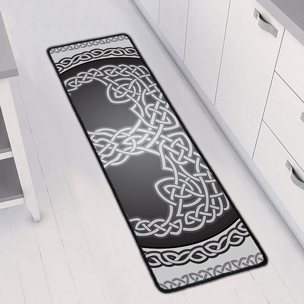 Celtic Knot Tree Of Life Print Long Kitchen Mat