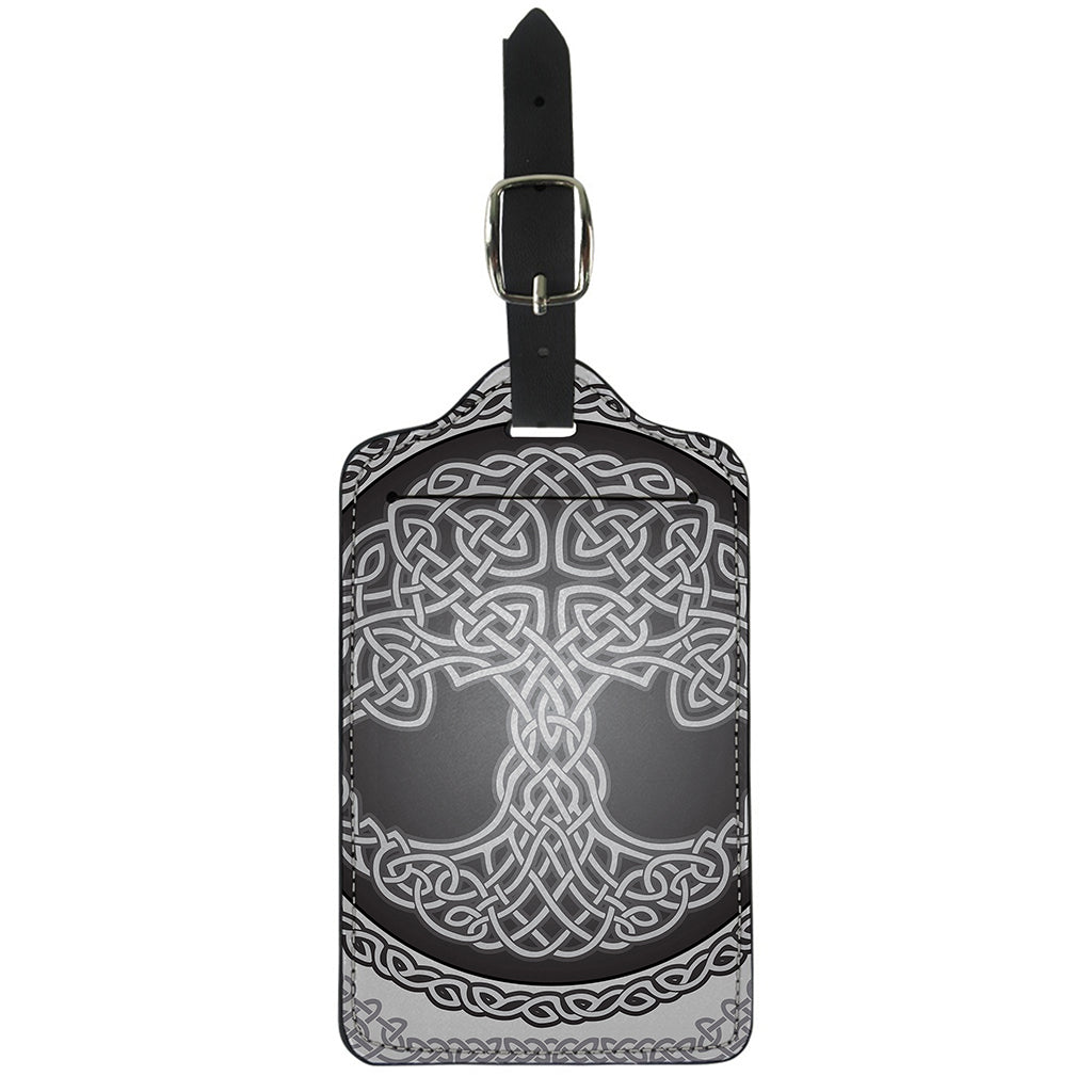 Celtic Knot Tree Of Life Print Luggage Tag
