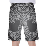 Celtic Knot Tree Of Life Print Men's Beach Shorts