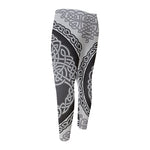 Celtic Knot Tree Of Life Print Men's Compression Pants