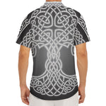 Celtic Knot Tree Of Life Print Men's Deep V-Neck Shirt