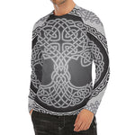 Celtic Knot Tree Of Life Print Men's Long Sleeve Rash Guard