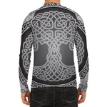 Celtic Knot Tree Of Life Print Men's Long Sleeve Rash Guard