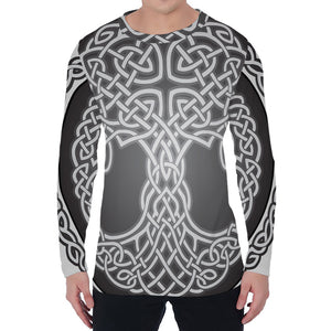 Celtic Knot Tree Of Life Print Men's Long Sleeve T-Shirt