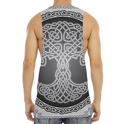 Celtic Knot Tree Of Life Print Men's Muscle Tank Top
