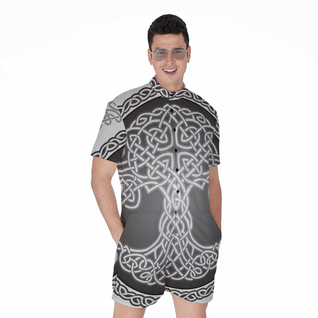 Celtic Knot Tree Of Life Print Men's Rompers