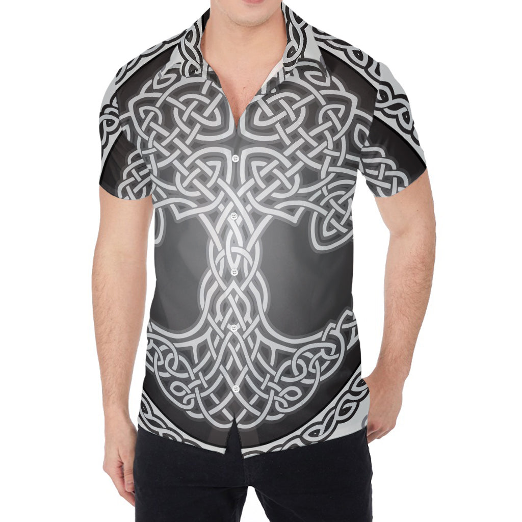 Celtic Knot Tree Of Life Print Men's Shirt