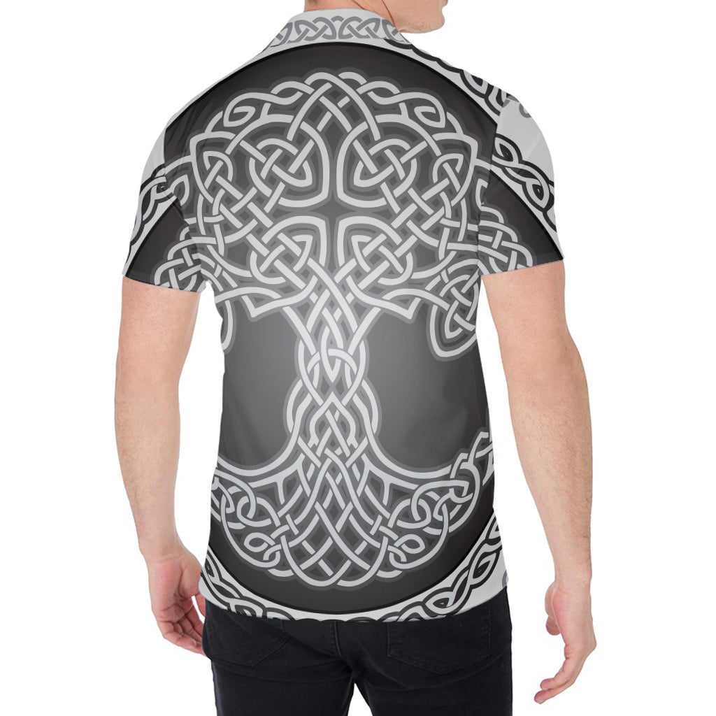 Celtic Knot Tree Of Life Print Men's Shirt