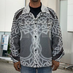 Celtic Knot Tree Of Life Print Men's Shirt Jacket