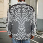 Celtic Knot Tree Of Life Print Men's Shirt Jacket