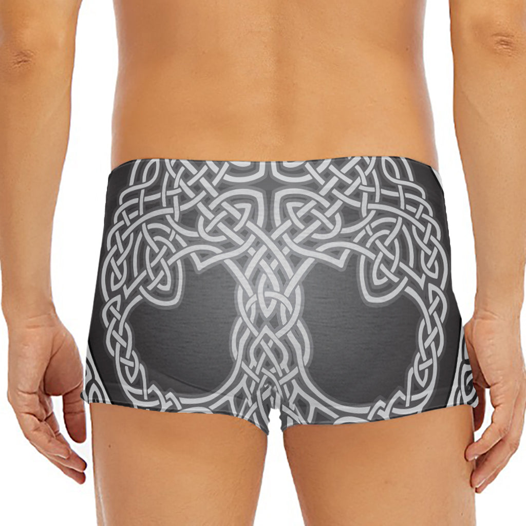 Celtic Knot Tree Of Life Print Men's Short Boxer Briefs