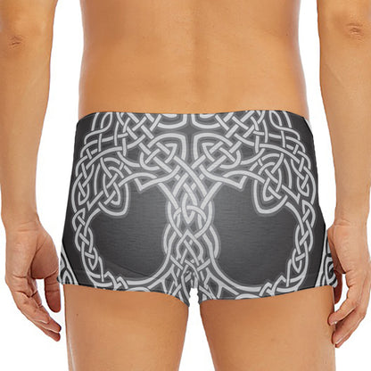 Celtic Knot Tree Of Life Print Men's Short Boxer Briefs