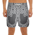 Celtic Knot Tree Of Life Print Men's Split Running Shorts