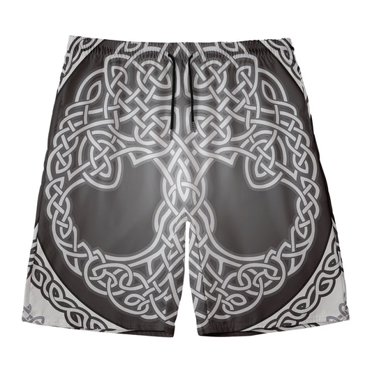 Celtic Knot Tree Of Life Print Men's Swim Trunks