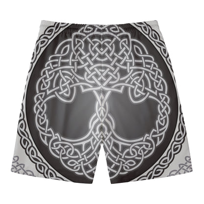 Celtic Knot Tree Of Life Print Men's Swim Trunks