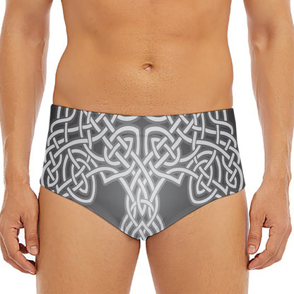 Celtic Knot Tree Of Life Print Men's Triangle Swim Briefs