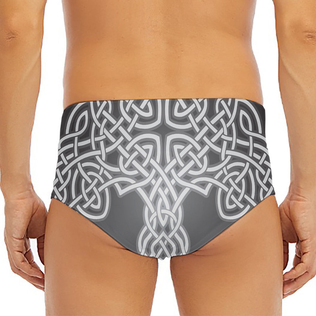 Celtic Knot Tree Of Life Print Men's Triangle Swim Briefs