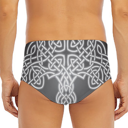 Celtic Knot Tree Of Life Print Men's Triangle Swim Briefs