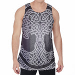 Celtic Knot Tree Of Life Print Men's Velvet Tank Top