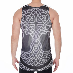 Celtic Knot Tree Of Life Print Men's Velvet Tank Top