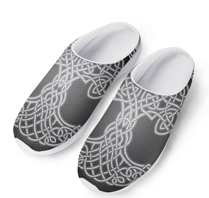Celtic Knot Tree Of Life Print Mesh Casual Shoes