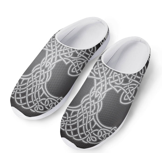 Celtic Knot Tree Of Life Print Mesh Casual Shoes