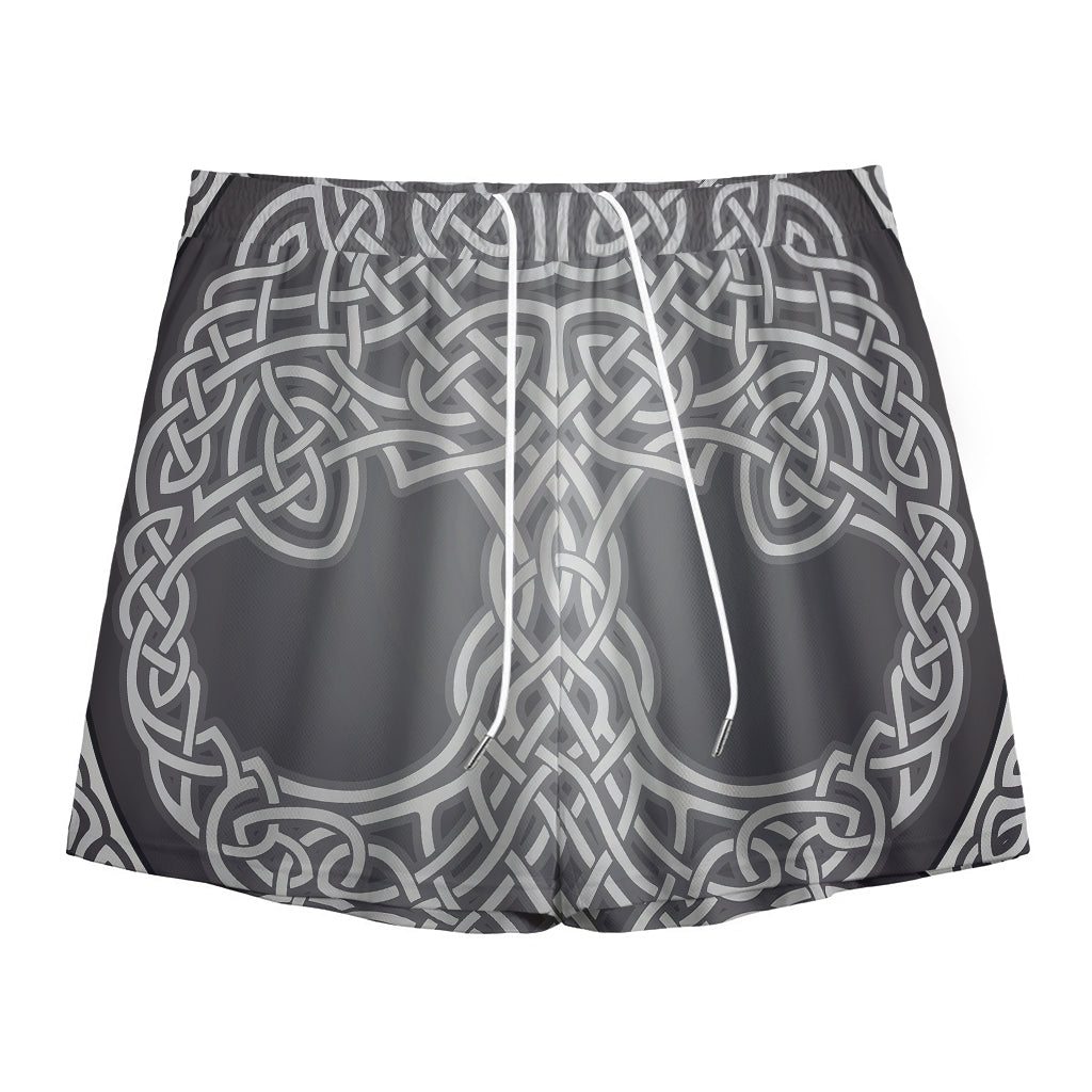 Celtic Knot Tree Of Life Print Mesh Shorts