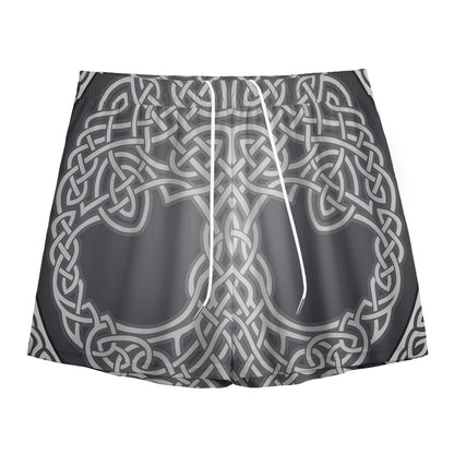 Celtic Knot Tree Of Life Print Mesh Shorts