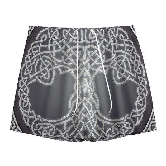 Celtic Knot Tree Of Life Print Mesh Shorts